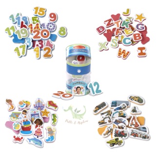 Melissa &amp; Doug Tub Stickables  Soft Shapes Bath Toy ตัวติดผนังลอยน้ำ