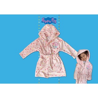 ✅ [1.5-2Y] M&amp;S Fleece Peppa Pig Dressing Gown ชุดคลุมอาบน้ำ เปปป้า พิก