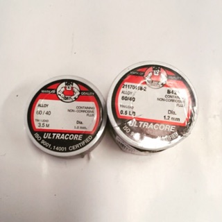 ตะกั่วบัดกรี ULTRACORE ALLOY 60/40  1.2มม. 0.5ปอนด์