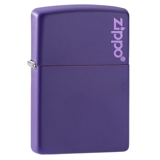 Zippo 237ZL Purple Matte Zippo Logo ของแท้ Made in USA