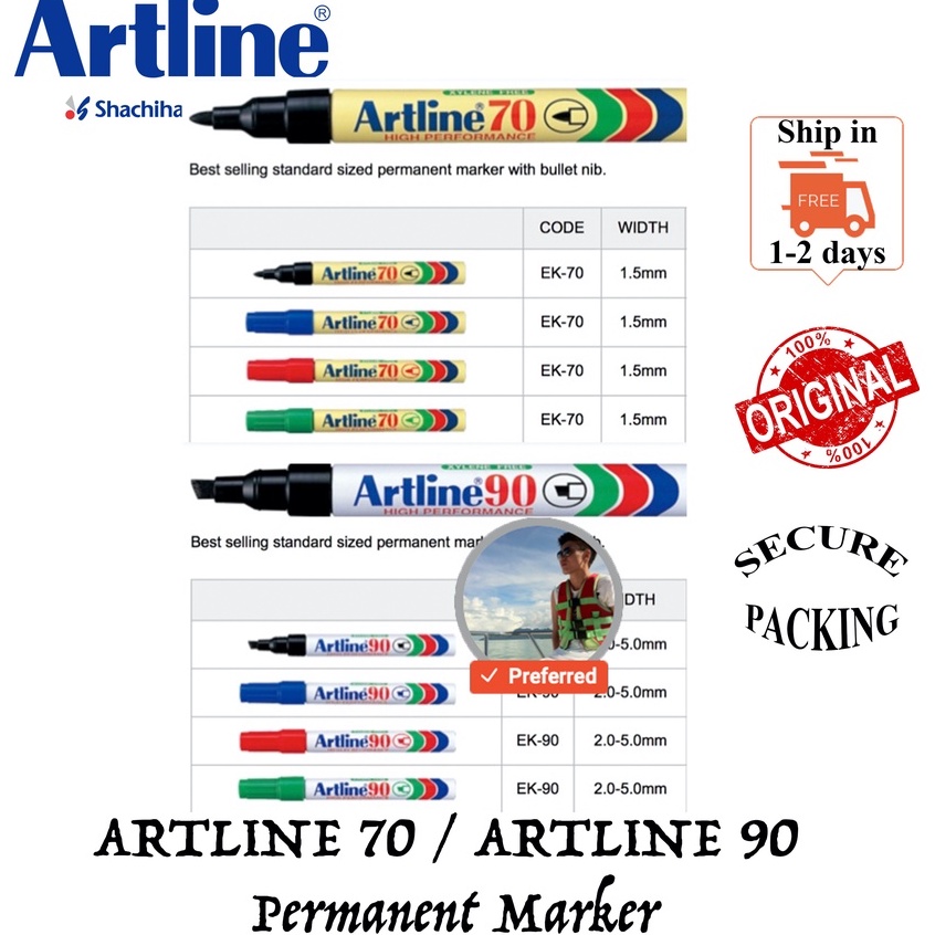 ARTLINE 70 PERMANENT MARKER / ARTLINE 90 PERMANENT MARKER