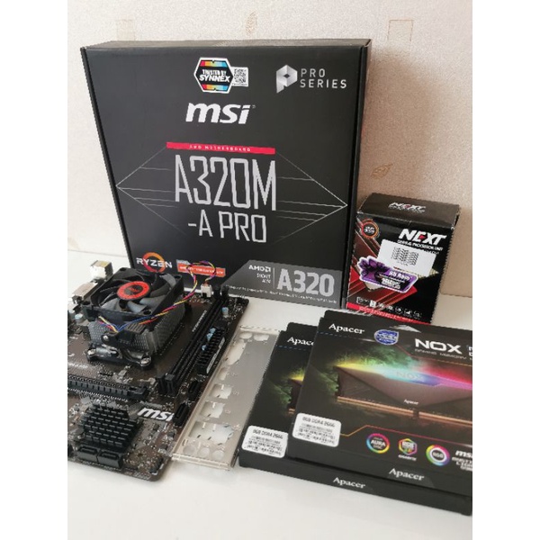 Athlon​ 200GE​, MSI​ A320M​ A​ PRO​, DDR4​ RGB 16G​ มือสอง​ มีประกัน