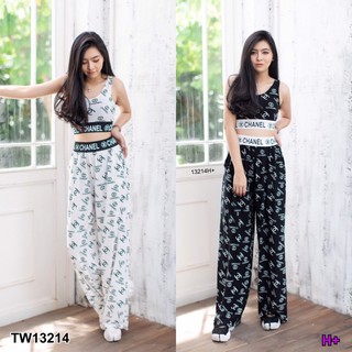 Set เสื้อกล้าม+กางเกงขายาว WS13214