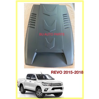 สกู๊ปฝากระโปรง revo ปี 2015-2018 สีดำด้าน