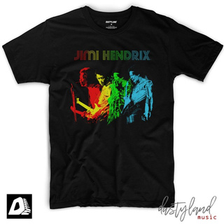 เสื้อยืดวงดนตรีJimi HENDRIX Music T-Shirt - RAINBOW Tz1eall size