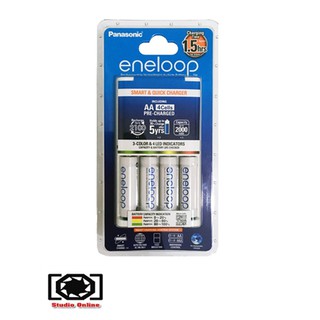 Panasonic Eneloop Rechargeable AA 4pack Quick Charger Kit 1.5hrs. (1900mAh)