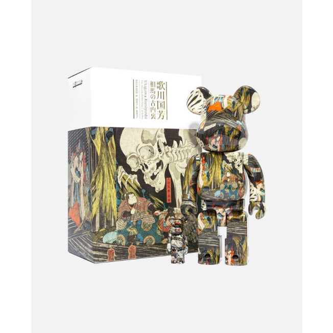 BE@RBRICK UTAGAWA KUNIYOSHI THE HAUNTED OLD PALACE AT SOMA 100%+400%