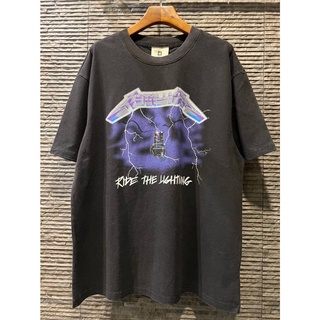 WINTERLAND X METALLICA "RIDE THE LIGHTNING" T-SHIRT เสื้อวินเทจ แบรนด์วินเทอร์แลนด์ สกรีนเพลงอัลบั้ม วงดนตรีเมทัลลิก้า