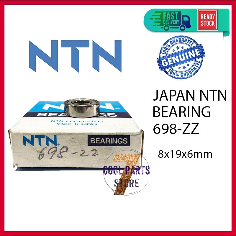 698 ZZ NTN Japan Bearing 698-ZZ (8 X 19 X 6mm)