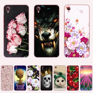 เคสโทรศัพท์ซิลิโคน แบบนิ่ม พิมพ์ลายดอกไม้ และสัตว์ กันกระแทก สําหรับ Vivo y1s y31 2015 y51 2015 y90 y91c A8