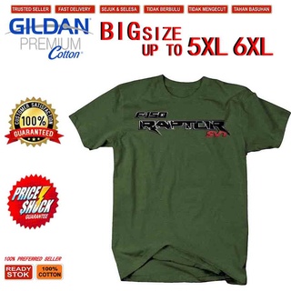 งานพิมพ์อเนกประสงค์ทุกวันWANGYIN {XS-6XL} Big Size Ford F 150 Raptor Svt Logo Truck Army Green Sportswear Cotton MenS T