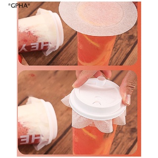 GPHA&gt; 500pcs Round Shape Leak Proof Paper Films Coffee Spill Proof Gasket Kitchen new