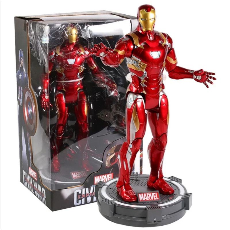 ตุ๊กตามือสอง​  Ironman Mk46​  Scale1/5 งานตั้งโชว์​ พร้อมฐานมีไฟ​ สภาพสวย