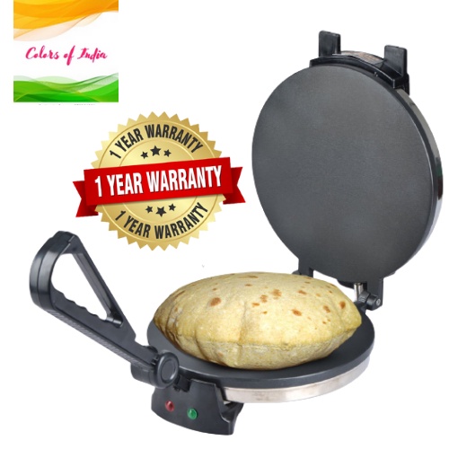 [รับประกัน 1 ปี] เครื่องทําโรตีอัตโนมัติ สเตนเลส 20 ซม. ไม่ติด Chapati Maker Tortilla Maker