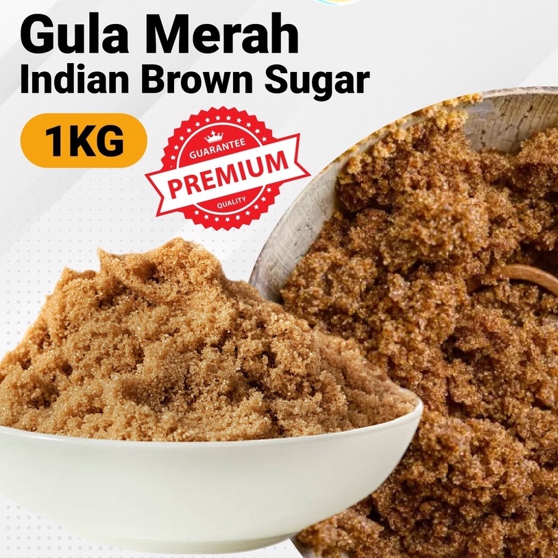 Gula Merah / น้ําตาลทรายแดงอินเดีย / Karuppu Senni - น้ําตาลแดง 1กก. น้ําตาลเม็ด Gula Perang 黄糖