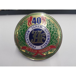 Logo Japan 40th ติดกระจันหน้า