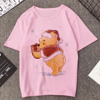 Y2k เสื้อยืดลําลอง แขนสั้น พิมพ์ลายกราฟฟิค Disney Winnie The Pooh Kawaii น่ารัก แฟชั่นฤดูร้อน สําหรับสตรี