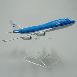 โมเดลเครื่องบิน โลหะผสม 1:440 747-400 KLM Royal Dutch Airlines Plane