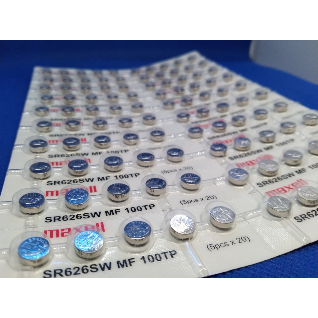 ถ่านนาฬิกา 626 Maxell ขาย 10 - 50 ก้อน ถูกที่สุด เบอร์ถ่านยอดนิยม ราคาส่ง