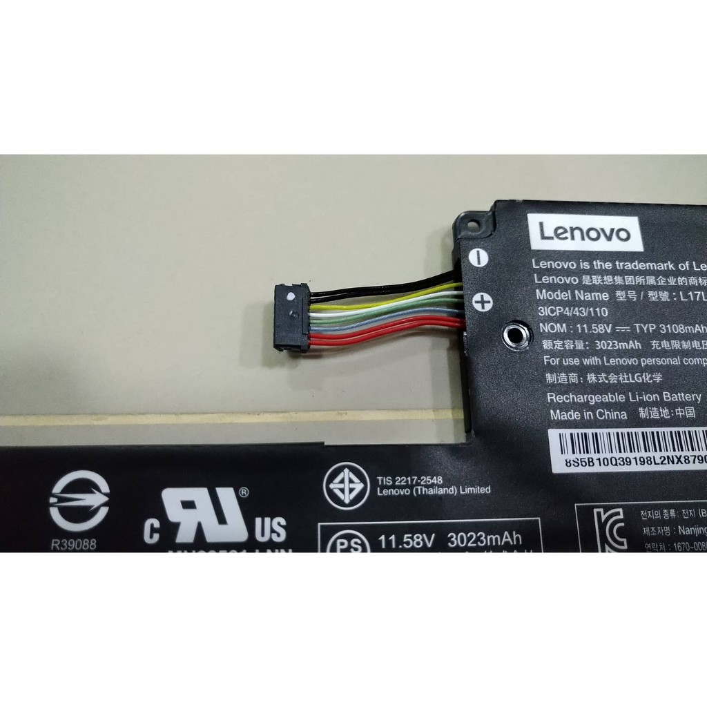 BATTERY ORIGINAL LENOVO แบตเตอรี่ ของแท้ LENOVO  Ideapad 320s-13IKB Yoga 320-11 Yoga 520-12 Yoga 720-12IKB  L17L3P61