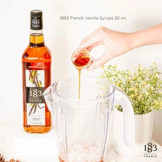 1883 น้ำเชื่อมกลิ่นวนิลลาฝรั่งเศส หอม เข้ม | FRENCH VANILLA SYRUP 1000 ml. (SKU 2881)