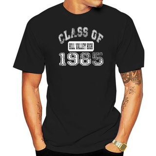 เสื้อยืดผ้าฝ้าย เสื้อยืดแขนสั้น ผ้าฝ้าย พิมพ์ลาย Back To The Future Hill Valley High School Class of The Future สําหรับผ