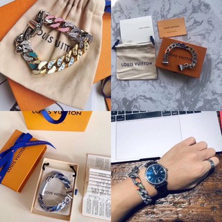กำไลข้อมือโซ่Brandname เกรดHIEND 1:1 สลับแท้ Full set เอกสารครบ ปั้มทุกจุด ถ่ายจากงานจริง👍🏼💕