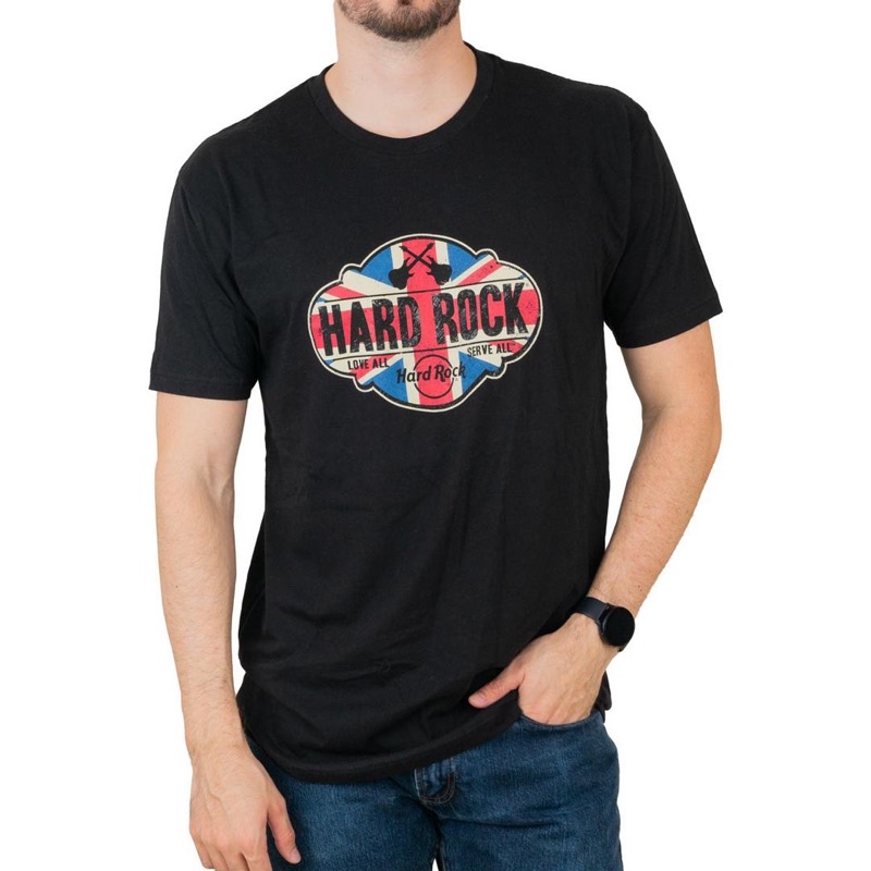 SIZE M HRC UK FLAG Tee แท้