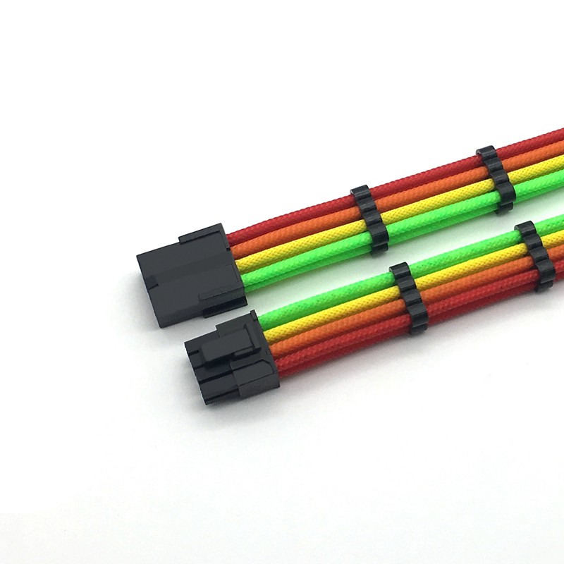 Sleeved GPU 8Pin to PCI-E 6+2Pin Power Extension Cable