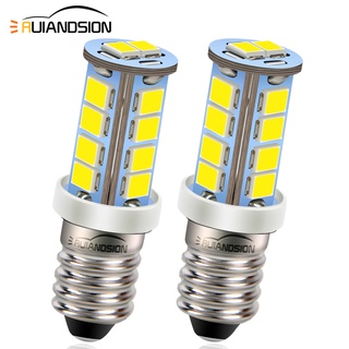 Ruiandsion หลอดไฟ Led E10 6V 12V 6000K สีขาว สําหรับไฟฉายรถยนต์ จักรยาน 2 ชิ้น