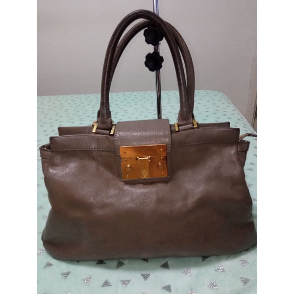 !!!SALE 699 รส. กระเป๋า Tory ของแท้100% หนังแท้ 16 นิ้ว มีสายคอสมีลิ้นใสซิปykk อะไหล่ตีแบรนด์ทุกจุด