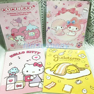 สมุดโน๊ต Sanrio ลิขสิทธิ์แท้ 60 แผ่น ขนาด 12.6*18 ซม