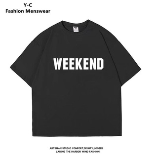 【M-8XL】เสื้อยืดลําลอง แขนสั้น คอกลม พิมพ์ลายตัวอักษร โอเวอร์ไซซ์ แฟชั่นฤดูร้อน สําหรับผู้ชาย และผู้หญิง