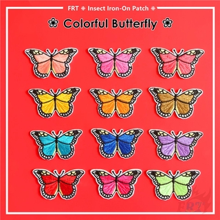 BUTTERFLY Vsco : แผ่นแพทช์ปักลายผีเสื้อมีสีสัน Diy สําหรับตกแต่งเสื้อผ้า 1 ชิ้น