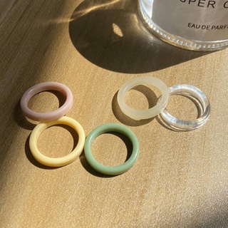 Set colorful ring (5 pieces)🥑