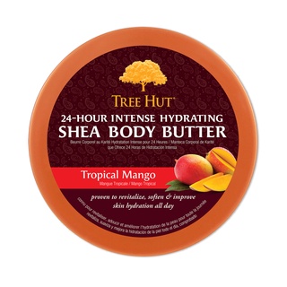 Tree Hut Shea Body Butter Tropical Mango บอดี้บัตเตอร์ ครีมบำรุงผิวสูตรเข้มข้น (198g)