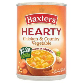 Baxters Hearty Chicken &amp; Vegetable Soup 400g แบ็กซ์เตอร์ซุปไก่และผัก 400 กรัม