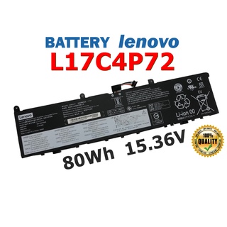 LENOVO แบตเตอรี่ L17C4P72 ของแท้ (สำหรับ ThinkPad X1 ThinkPad P1 EXTREME GEN 1 GEN2 01AY969 L17M4P72 ) Lenovo เลอโนโว