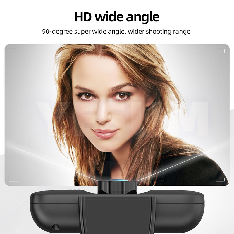 【24H SHIPS】Online class 4K FHD 1080P Webcam for pc 360° rotation pc camera built-in microphone for Computer PC Laptop Ta #8