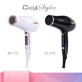 [มีของแถม] Coolastyler ไดร์เป่าผม ระบบสัมผัส 2200W มอก.เครื่องเป่าผม 10ล้านไอออนนิค ปกป้องเส้นผมAI เป่าผม ไดร์ ไดเป่าผม