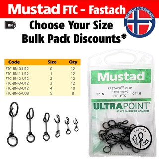 กิ๊ป เกี่ยวเหยื่อ mustad fastach clip