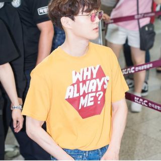 เสื้อยืดผ้าฝ้ายเสื้อยืด S why always me แบบซูโฮ