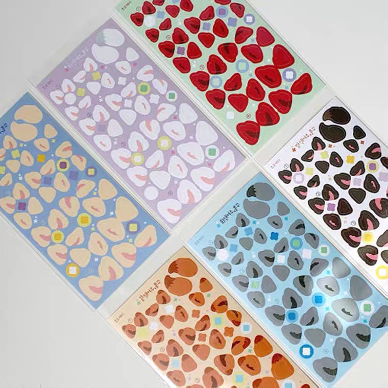 Ins สติ๊กเกอร์ลายสุนัขจิ้งจอกดาวสําหรับตกแต่งบัตร - รูปที่ 3