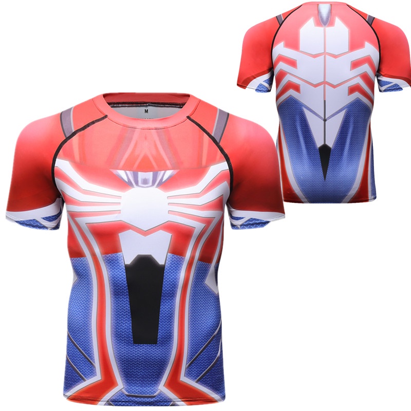 ผู้ชายผู้หญิงแห้งเร็วเสื้อยืดซูเปอร์ฮีโร่สไปเดอร์แมน 3ง รูปแบบกีฬายิมเหมาะกับเพาะกาย เสื้อผู้หญิง เสื้อยืด ผู้ชาย ราคาถูก ผู้หญิงฟิตเนสเสื้อยื - รูปที่ 7