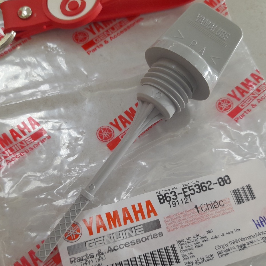 B63E536200 ปลั๊กน้ำมันเครื่อง Aerox NMAX LEXI แท้ ก้านเช็คน้ำมันเครื่อง YAMAHA B63-E5362-00 2DP