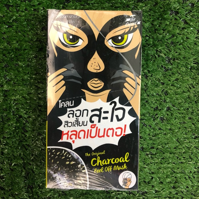 ยกกล่อง ดิ ออริจินัล ชาร์โคล พิล ออฟ มาส์ค แผ่นลอกสิว แพค 6 ซอง