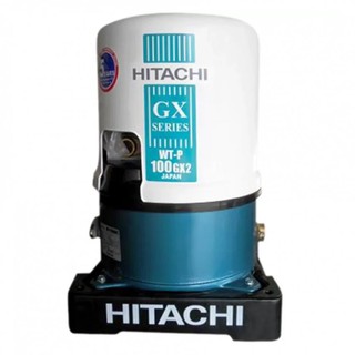 HITACHI ปั้มน้ำอัตโนมัติ 100 วัตต์ สำหรับดูดน้ำตื้น/น้ำประปา รุ่น WT-P100GX2