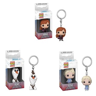 Funko Pop! พวงกุญแจฟิกเกอร์ Frozen Elsa Olaf Anna ขนาด 2 นิ้ว ของเล่นสําหรับเด็ก