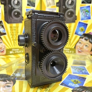 ราคาโปรสงกรานต์🎉 [ส่วนลด 20฿ FILM99กล้องฟิล์มวินเทจรุ่นสองเลนส์ Twin Lens ReflexCameraใช้ฟิล์ม135สามารถเปลี่ยนฟิล์มได้
