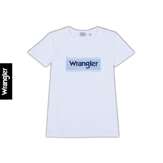 เสื้อผ้าผช▥◊(ZHAE)WRANGLER เสื้อยืดแขนสั้น ผู้หญิง รุ่น WR S172R201 REGULAR เสื้อยืด รุ่น Dark ดำ การ์ตูนS-5XL